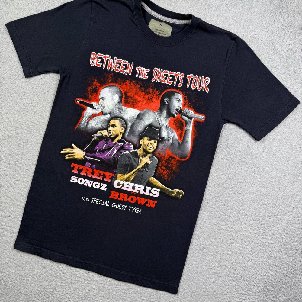 Chris Brown Trey Songz Tyga Between the Sheets 2015 tour T-shirt